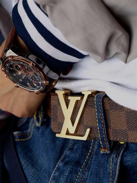 mens outfit with louis vuitton belt|genuine louis vuitton belt.